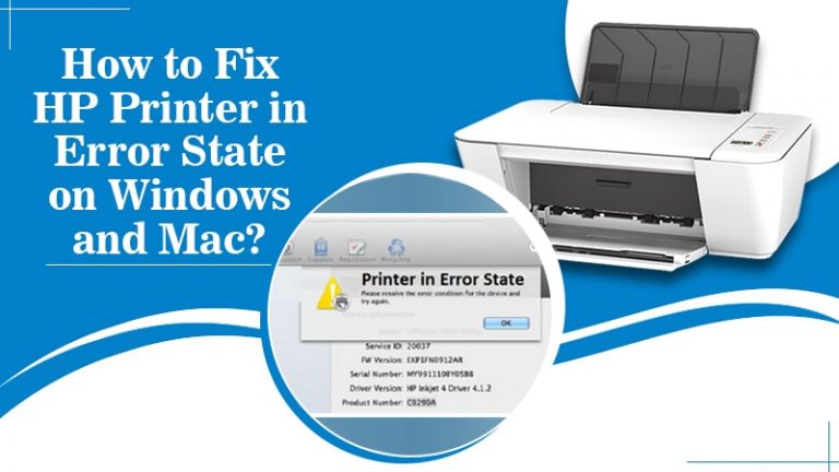 Fix HP Printer in Error State Problem - Printer Support